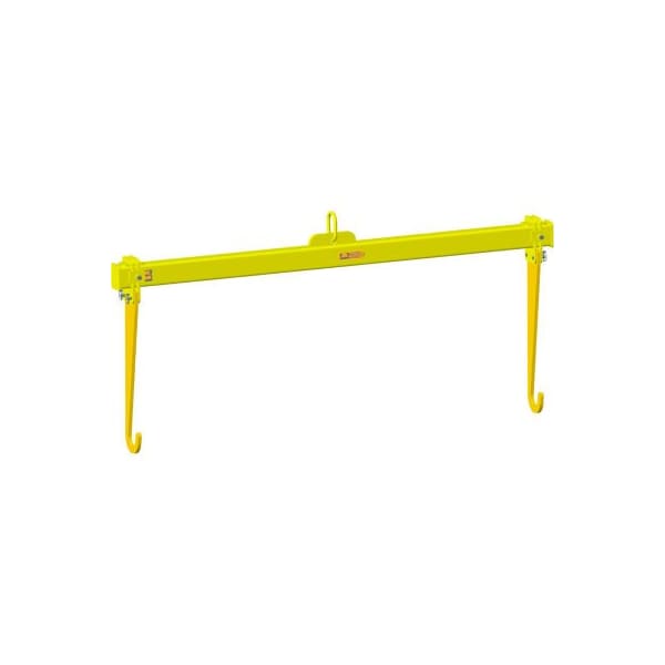 Machining & Welding By Olsen M&W 36"Dia. X 22-76"L Adjustable Length Roll Lifting Beam, Yellow, 18"Lx40"Wx86"H, 130lbs, 2000 Lb. Cap 20784 - main
